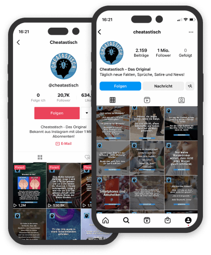 Cheatastisch Social Media