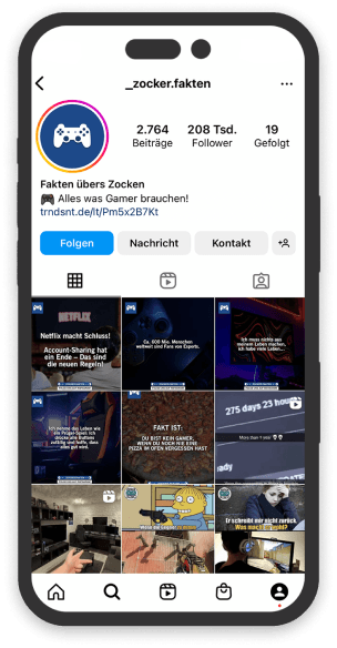 Zocker.fakten social media presence
